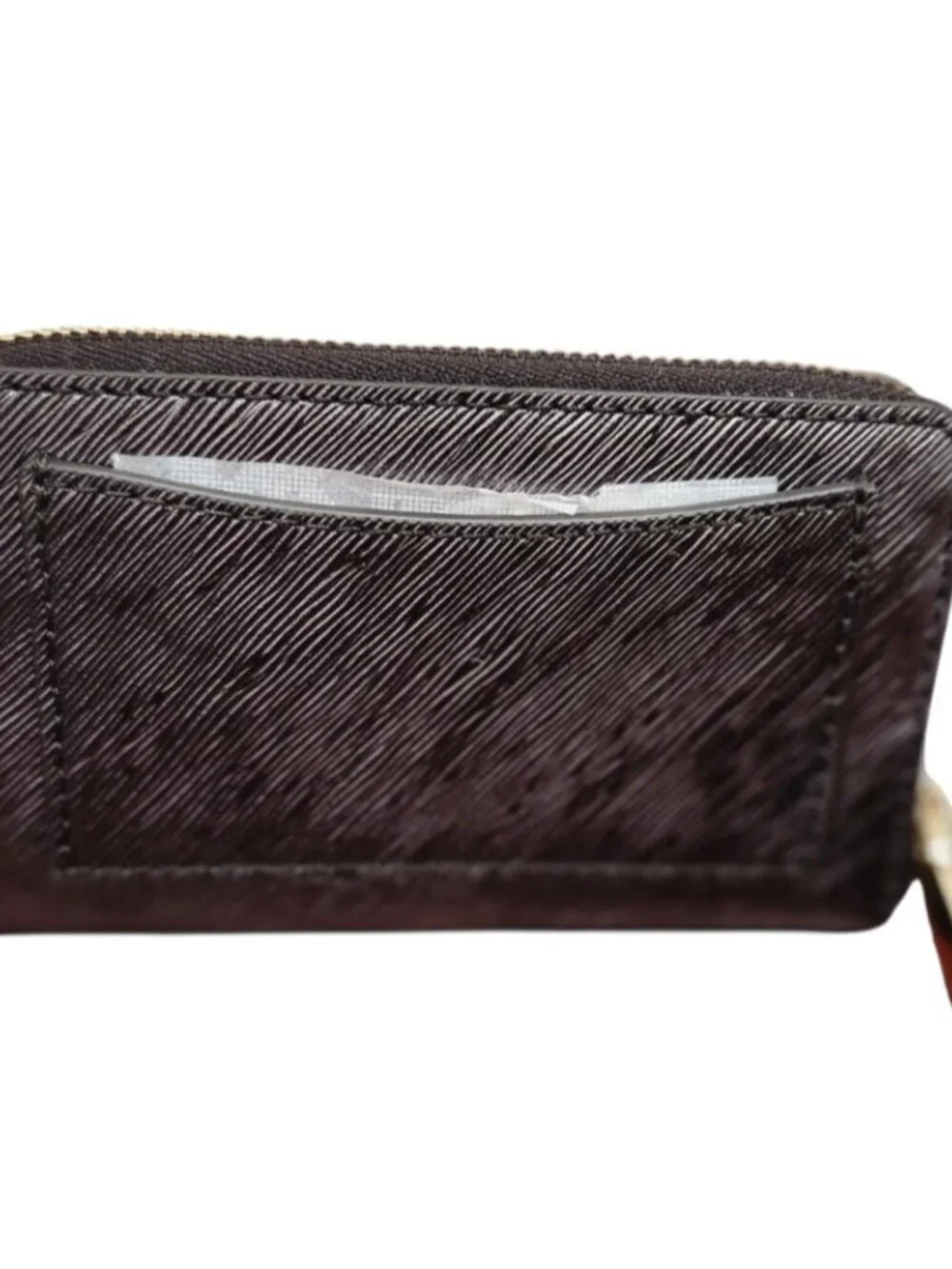 Michael Kors Jet Set Zip Around Wallet Small Saffiano Leather NWT Gold Logo